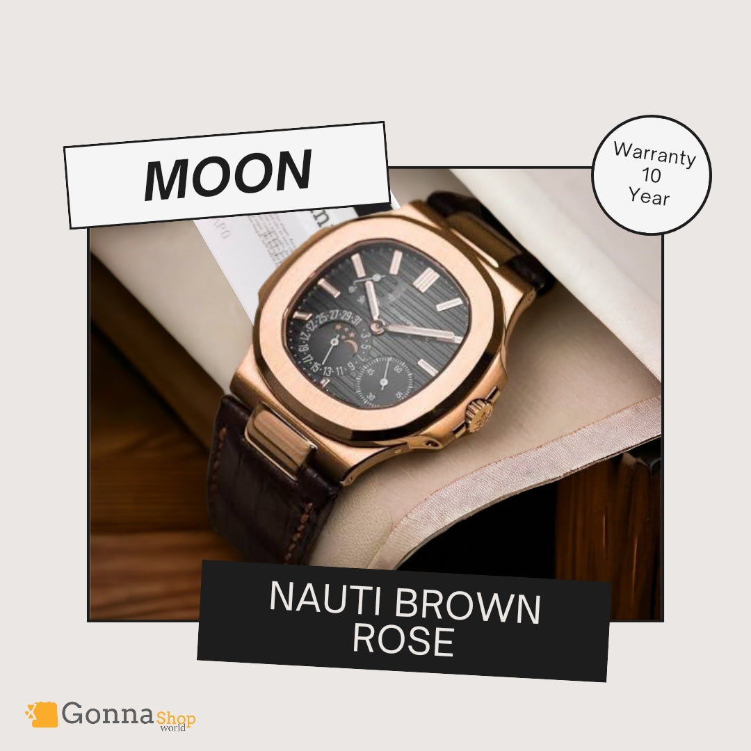 Luxury Watch P.p Moon Brown Rose