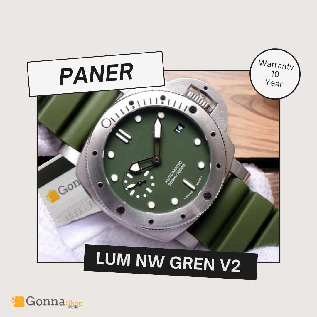 Luxury Watch Paner Lum New Green
