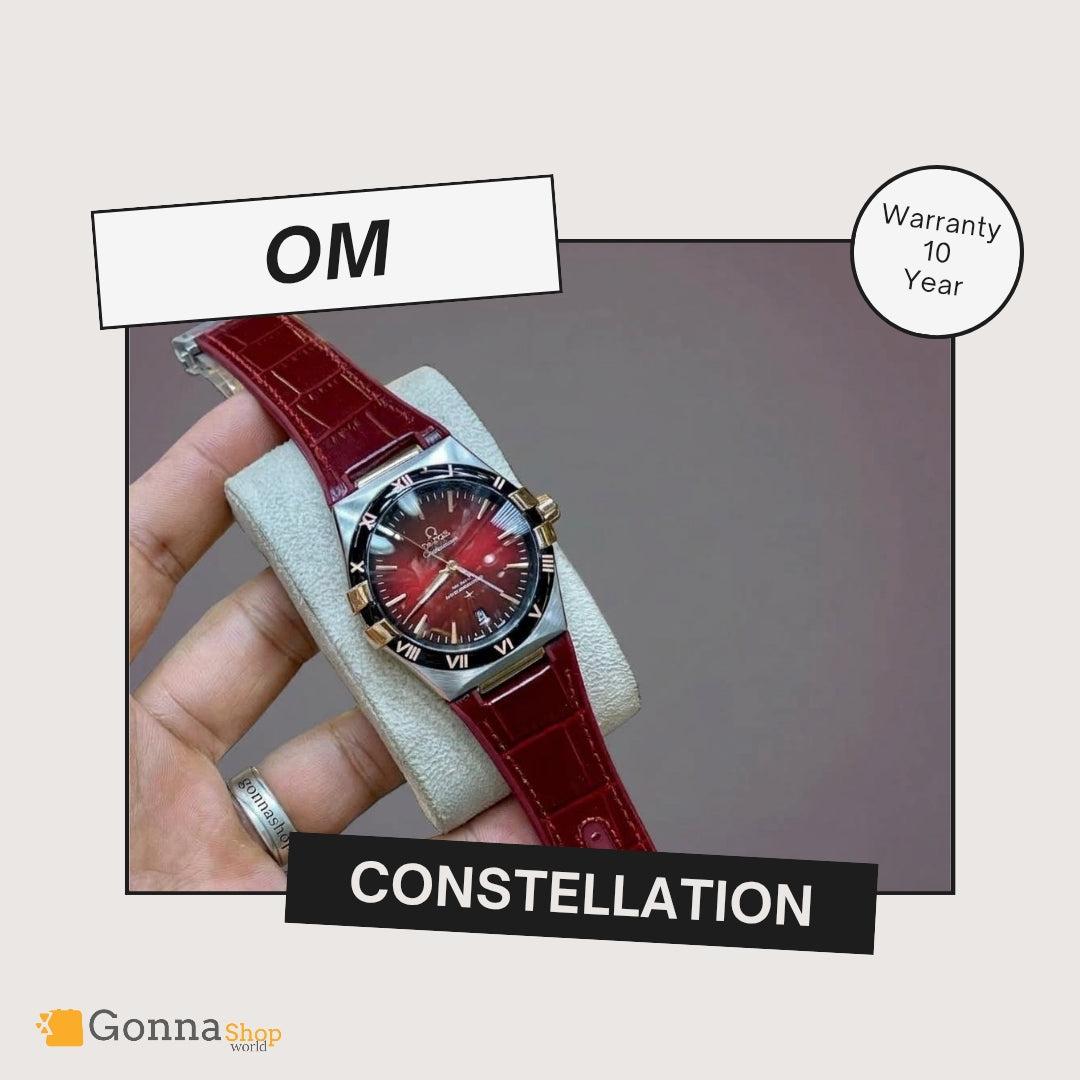 Luxury Watch OM Constellation Leather