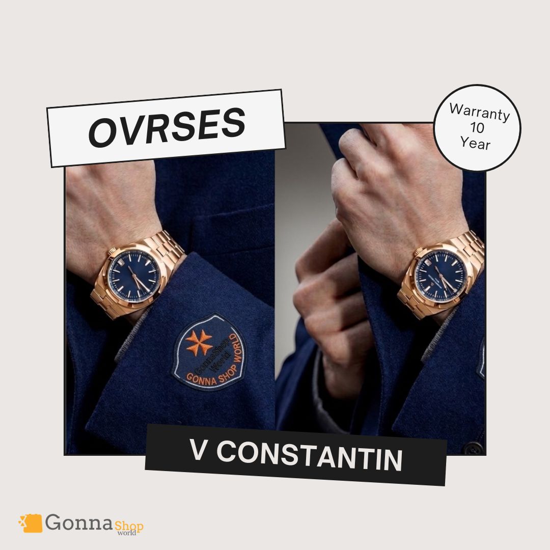 Luxury Watch V Constantin Pink Gold Blue